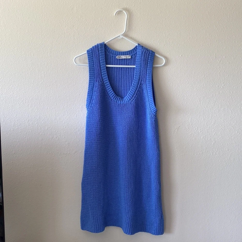 Zara Knit Dress in Bluish - Picture 9 of 14